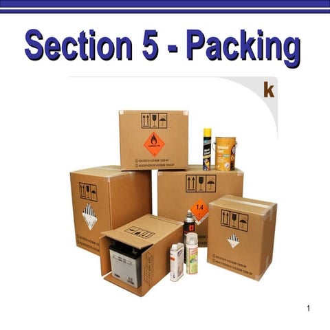 Section 5  Packaging