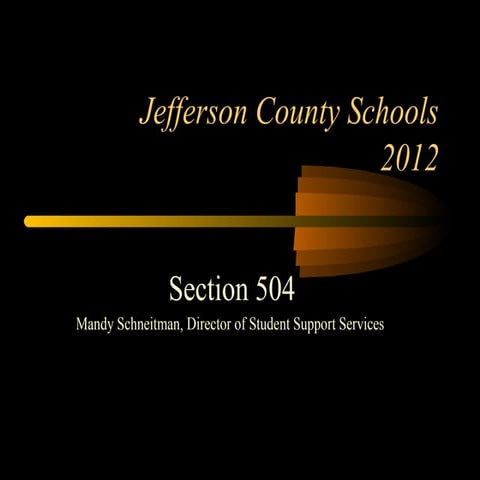 Section 504   teacher training 2012