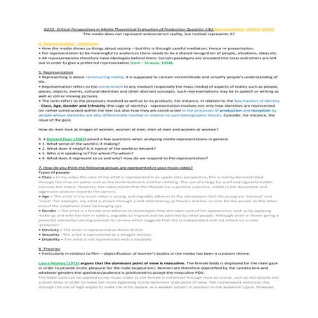 Media Representation Essay