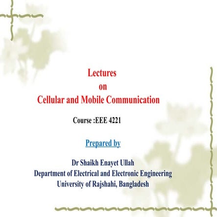 Wireless mobile communication | PPTX