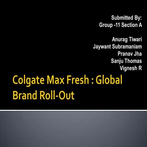 Section a group_11_colgate