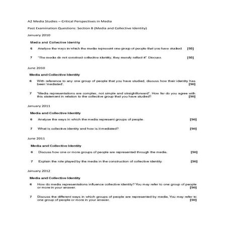 G325 Section b questions