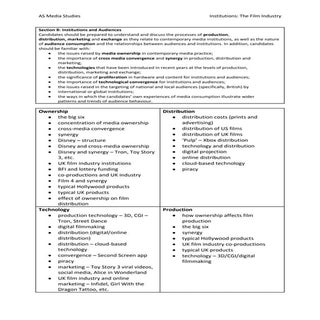  Film Industry Topics