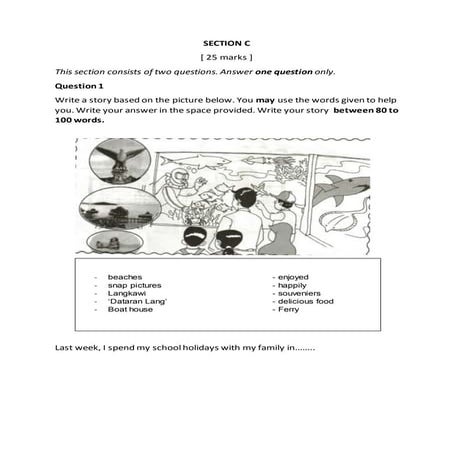 UPSR Paper 2: Section C - Question 2 exercises | PDF