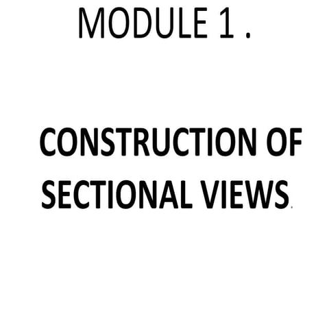 SECTION DRAWING . For full section, half section 1-1.ppt