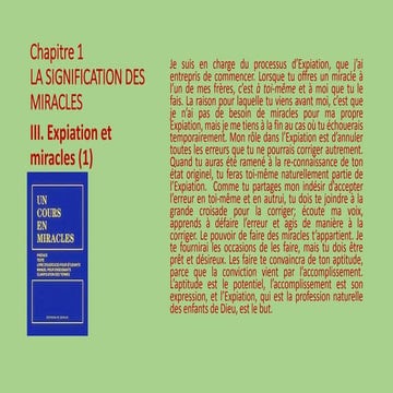 Chapitre 1: III. Expiation et miracles.