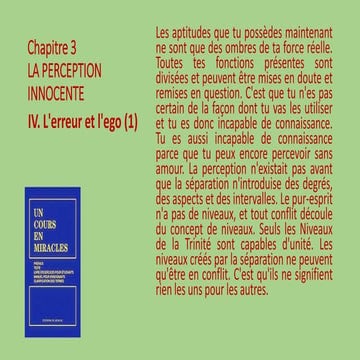 Chapitre 3: IV. L'erreur et l'ego