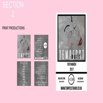 G324 evaluation of print productions.