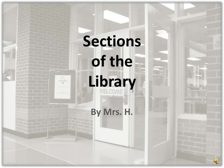 Sections of the library2