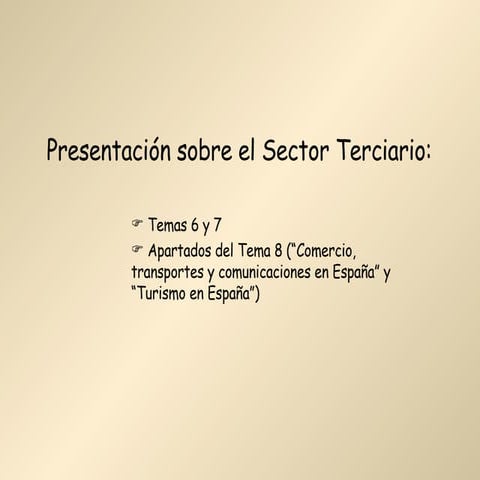 Sector Terciario JMM