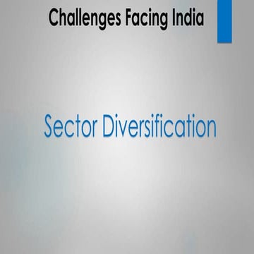 Sector Diversification: Why is it so important for India