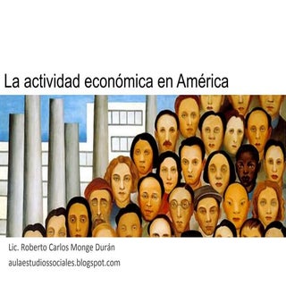 Sectores de la economía en América