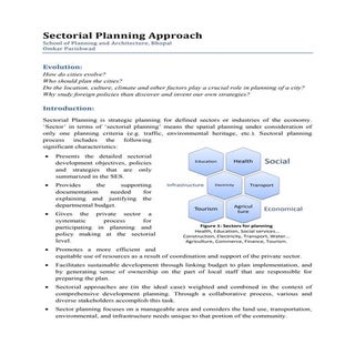 Sectorial planning