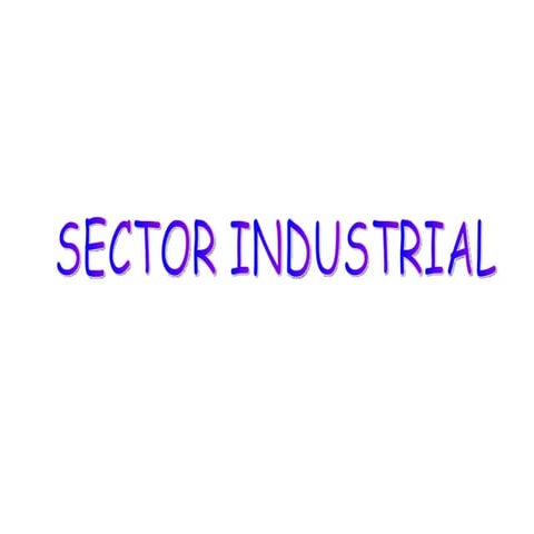 Sector industrial definitivo