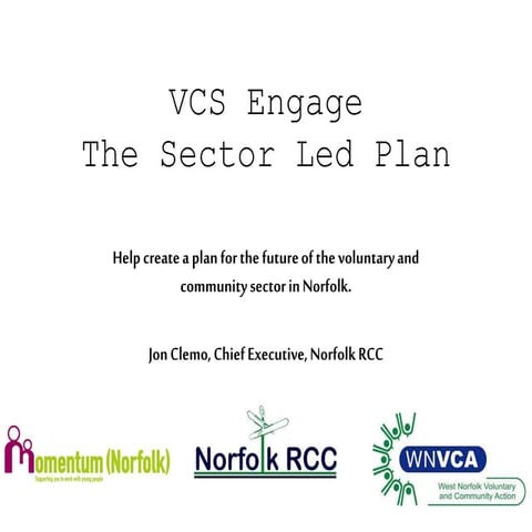 Sector Led Plan Event Presentation