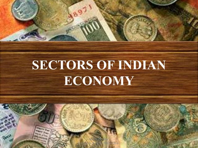 Sectors of indian economy
