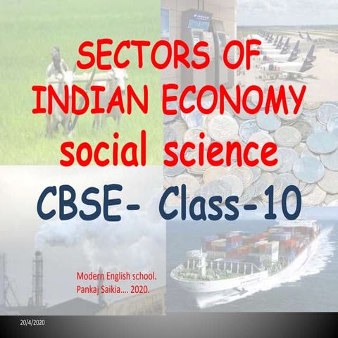 Sectors of Indian Economy. cbse, class 10, social science.