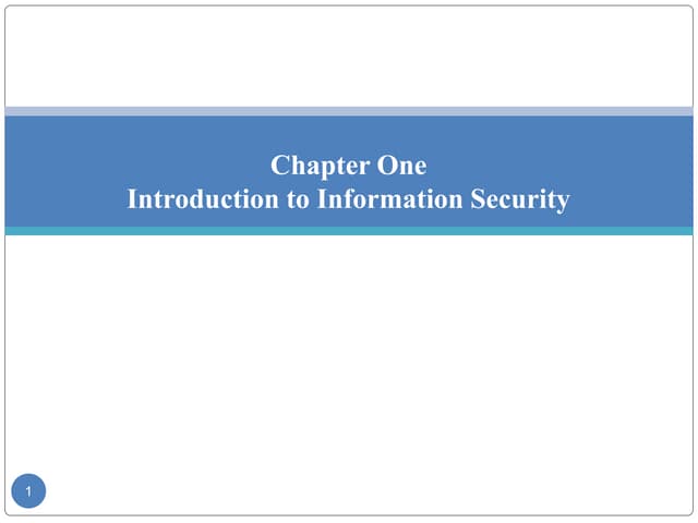 Computer Security Chapter 1