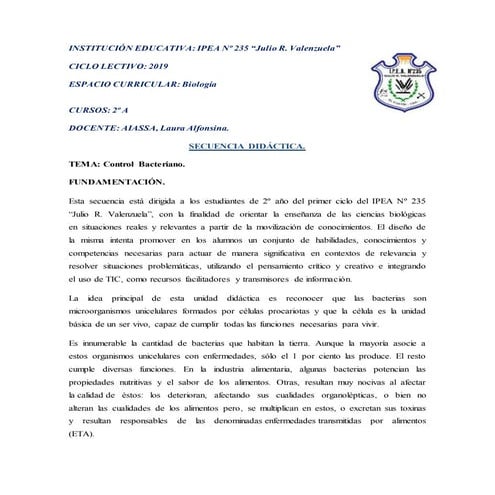 Secuencia control bacteriano 2 a