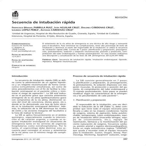 Secuencia de intubación rápida