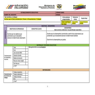 Formato de planeación