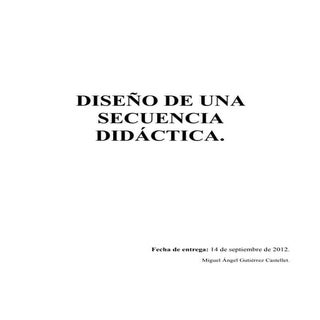 Secuencia didáctica "los animales d...