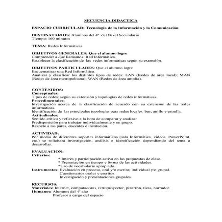 Secuencia didactica de tic 2 pdf