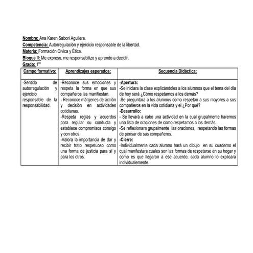 Secuencia didactica dos