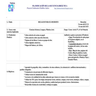 Secuencia didáctica de regalos para...