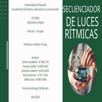 secuenciador de luces rítmicas INFORME.pptx