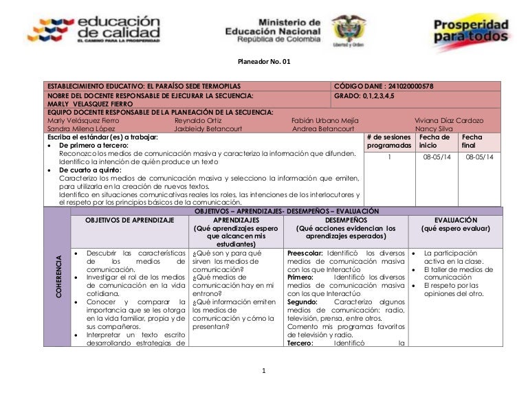 Secuencia didáctica "Los medios de comunicación"
