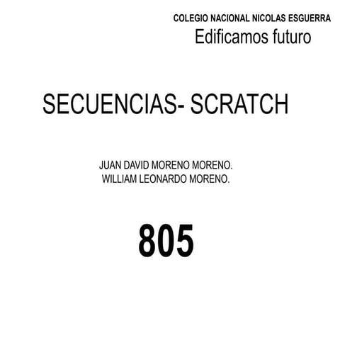 Secuencias  scratch.