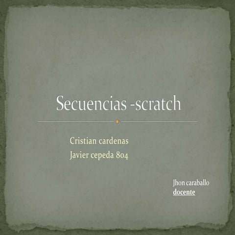 Variable de scratch | PPTX