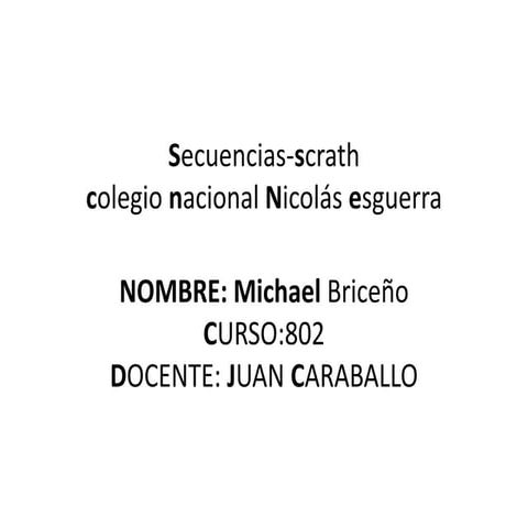 Secuencias scrath