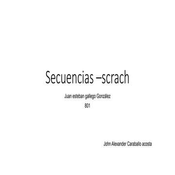 Secuencias –scrach