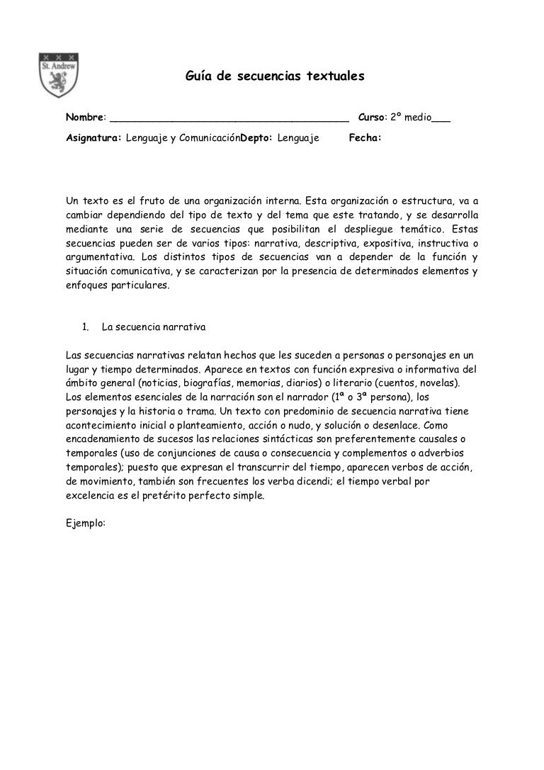 Secuencias textuales