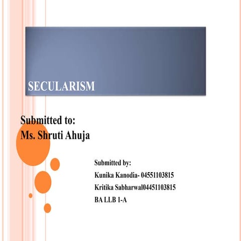 Secularism