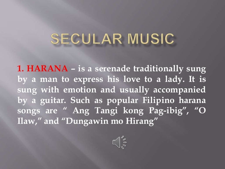 Secular music