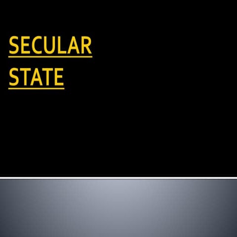 Secular state 