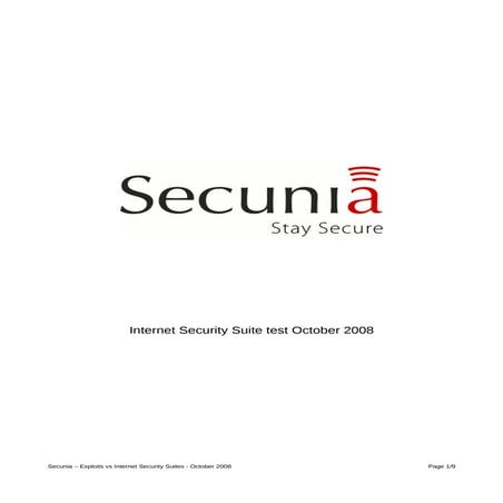 Secunia Exploit Vs AV Oct 2008