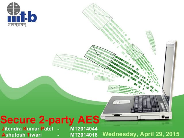 Secure 2 Party AES