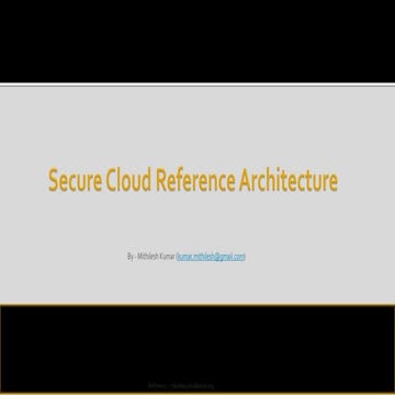Secure Cloud Reference Architecture