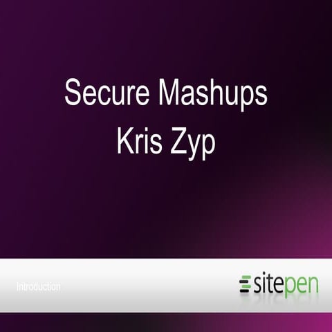 Secure Mashups
