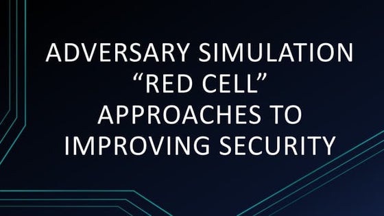 Adversary simulation | PPT