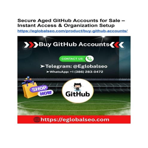 Secure Aged GitHub Accounts for Sale – Instant Access & Organization ...