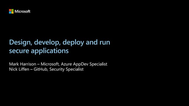 Securing Applications