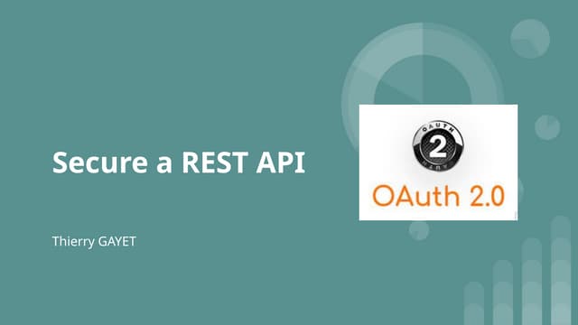 How to secure a rest API with oauth2 token