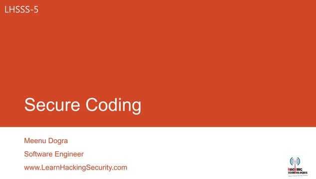 Secure Coding 2013 
