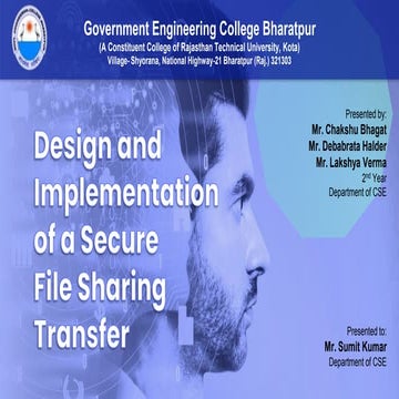 Design and Implementation of a Secure File Sharing Transfer