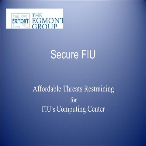 Secure Financial Intelligence System